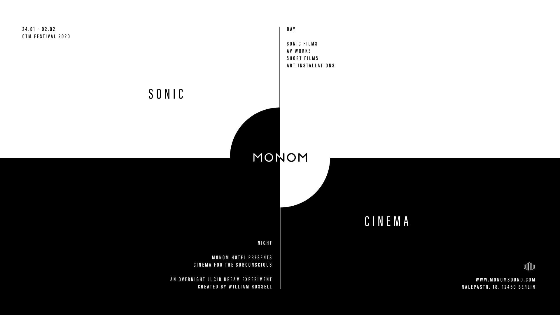 Monom Cinema Session Ticketshop